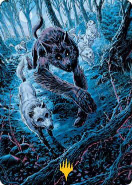 Untamed Pup Art Card (Gold-Stamped Signature) [Innistrad: Midnight Hunt Art Series] | Gate City Games LLC