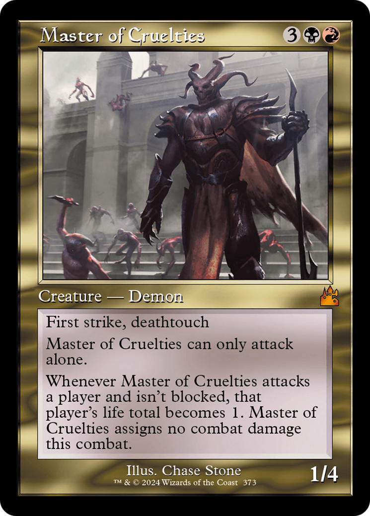 Master of Cruelties (Retro Frame) [Ravnica Remastered] | Gate City Games LLC