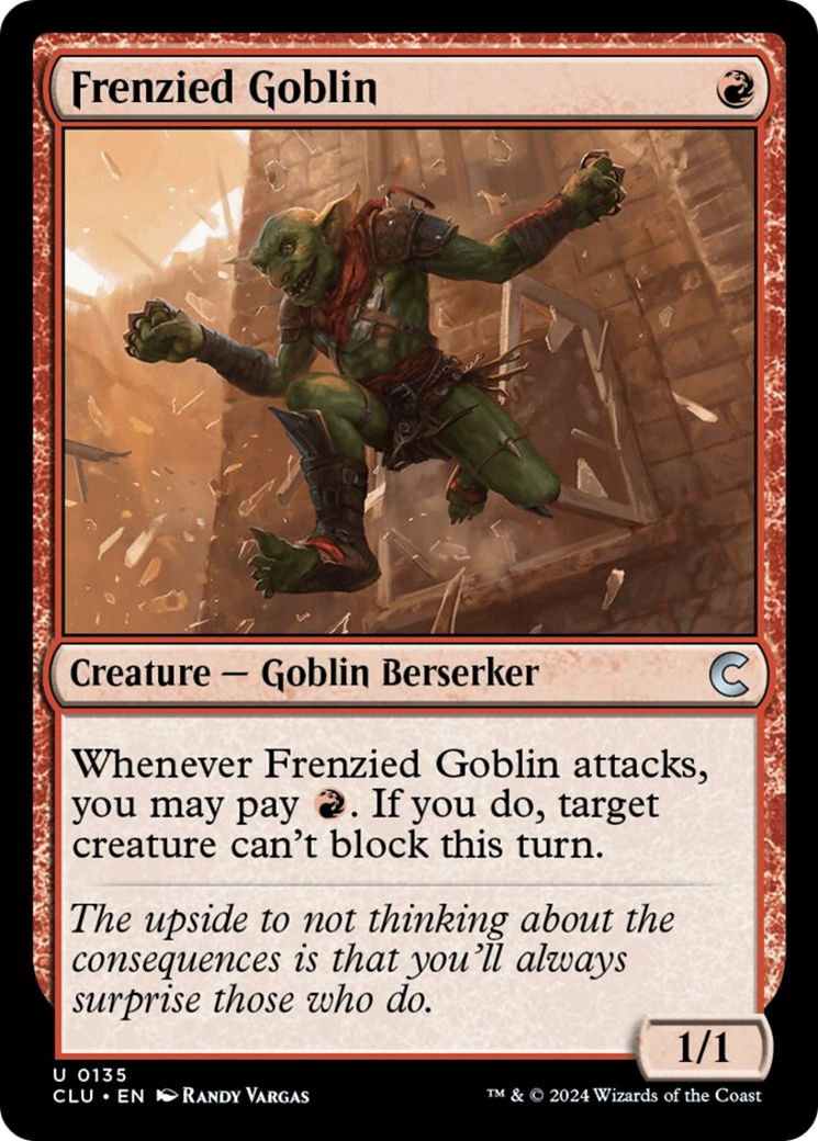 Frenzied Goblin [Ravnica: Clue Edition] | Gate City Games LLC