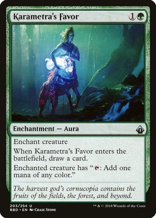 Karametra's Favor [Battlebond] | Gate City Games LLC