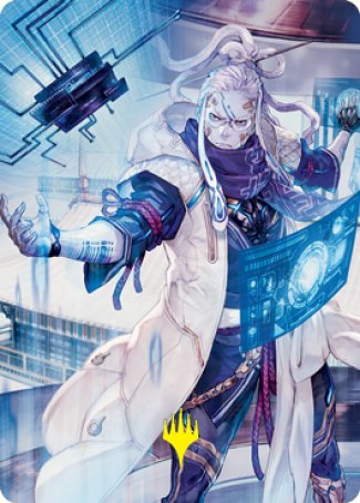 Tameshi, Reality Architect 2 Art Card (Gold-Stamped Signature) [Kamigawa: Neon Dynasty Art Series] | Gate City Games LLC