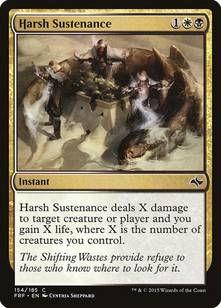 Harsh Sustenance [Fate Reforged] | Gate City Games LLC