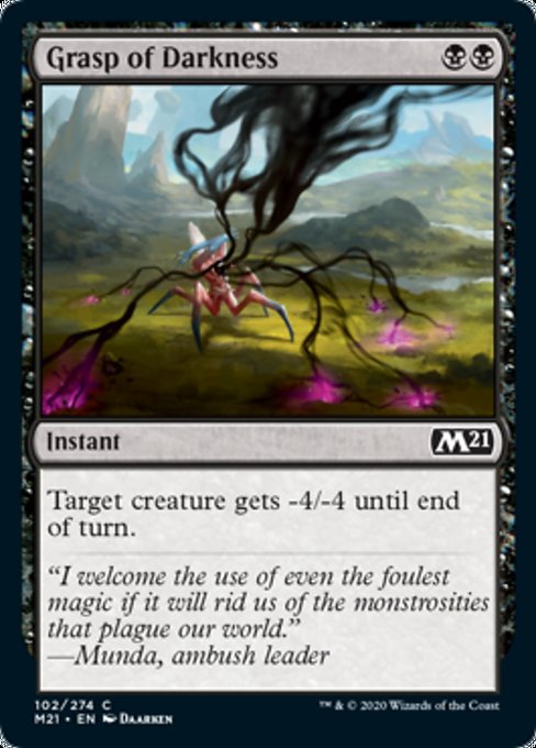 Grasp of Darkness [Core Set 2021] | Gate City Games LLC