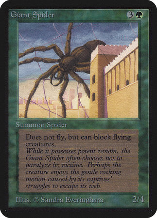 Giant Spider [Limited Edition Alpha] | Gate City Games LLC