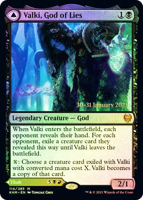 Valki, God of Lies // Tibalt, Cosmic Impostor  [Kaldheim Prerelease Promos] | Gate City Games LLC