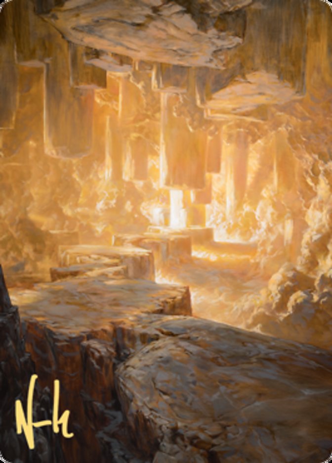 Pillarverge Pathway Art Card (Gold-Stamped Signature) [Zendikar Rising Art Series] | Gate City Games LLC