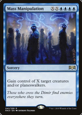 Mass Manipulation [Ravnica Allegiance] | Gate City Games LLC