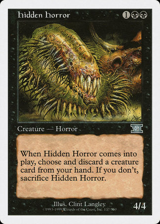 Hidden Horror [Classic Sixth Edition] | Gate City Games LLC
