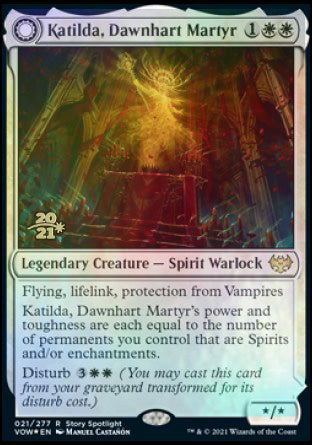 Katilda, Dawnhart Martyr // Katilda's Rising Dawn [Innistrad: Crimson Vow Prerelease Promos] | Gate City Games LLC