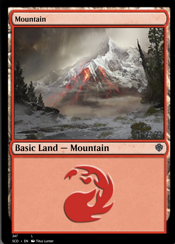 Mountain (347) [Starter Commander Decks] | Gate City Games LLC