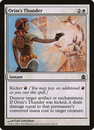 Orim's Thunder [Commander 2011] | Gate City Games LLC