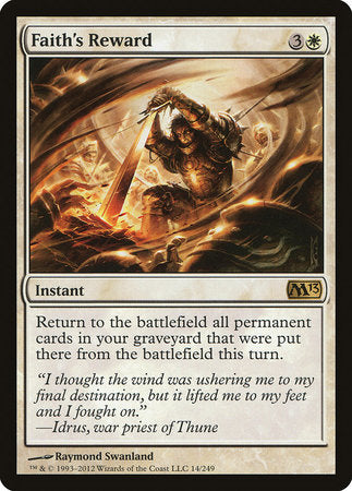Faith's Reward [Magic 2013] | Gate City Games LLC