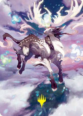 Hinata, Dawn-Crowned Art Card (Gold-Stamped Signature) [Kamigawa: Neon Dynasty Art Series] | Gate City Games LLC