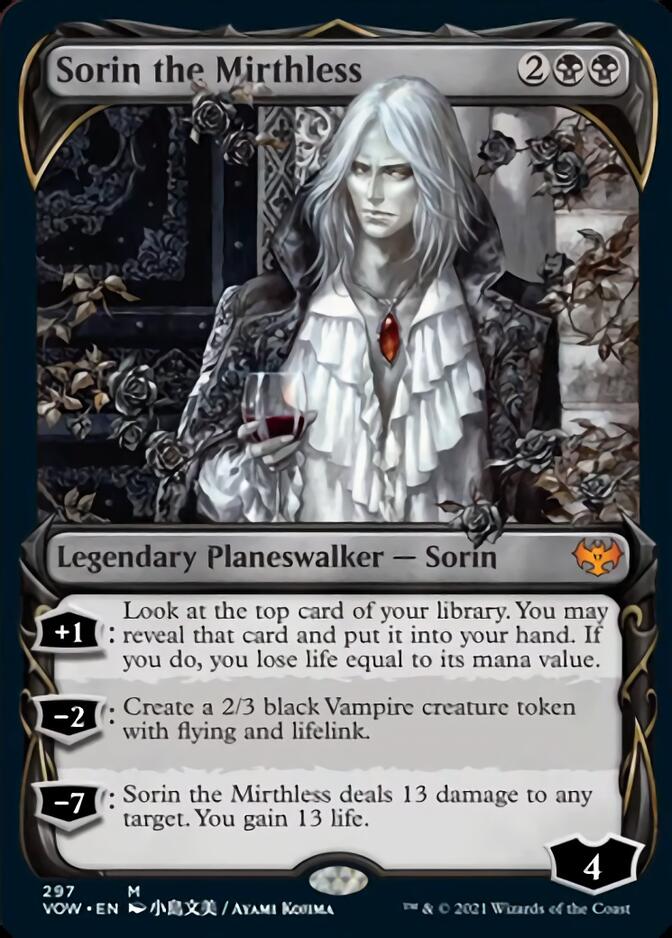 Sorin the Mirthless (Showcase Fang Frame) [Innistrad: Crimson Vow] | Gate City Games LLC