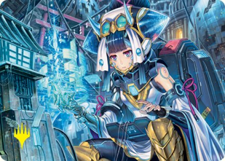 Covert Technician Art Card (Gold-Stamped Signature) [Kamigawa: Neon Dynasty Art Series] | Gate City Games LLC