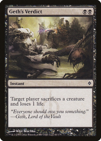 Geth's Verdict [New Phyrexia] | Gate City Games LLC