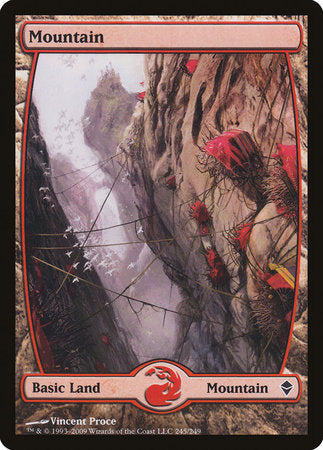 Mountain (245) - Full Art [Zendikar] | Gate City Games LLC