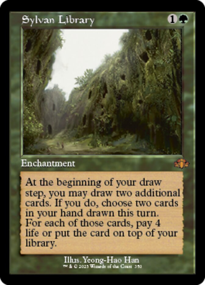 Sylvan Library (Retro) [Dominaria Remastered] | Gate City Games LLC