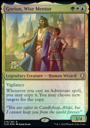 Gorion, Wise Mentor [Commander Legends: Battle for Baldur's Gate Prerelease Promos] | Gate City Games LLC