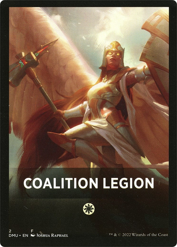 Coalition Legion Theme Card [Dominaria United Tokens] | Gate City Games LLC