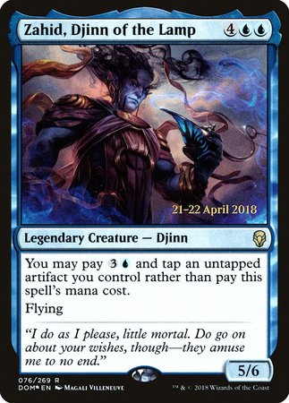 Zahid, Djinn of the Lamp [Dominaria Promos] | Gate City Games LLC