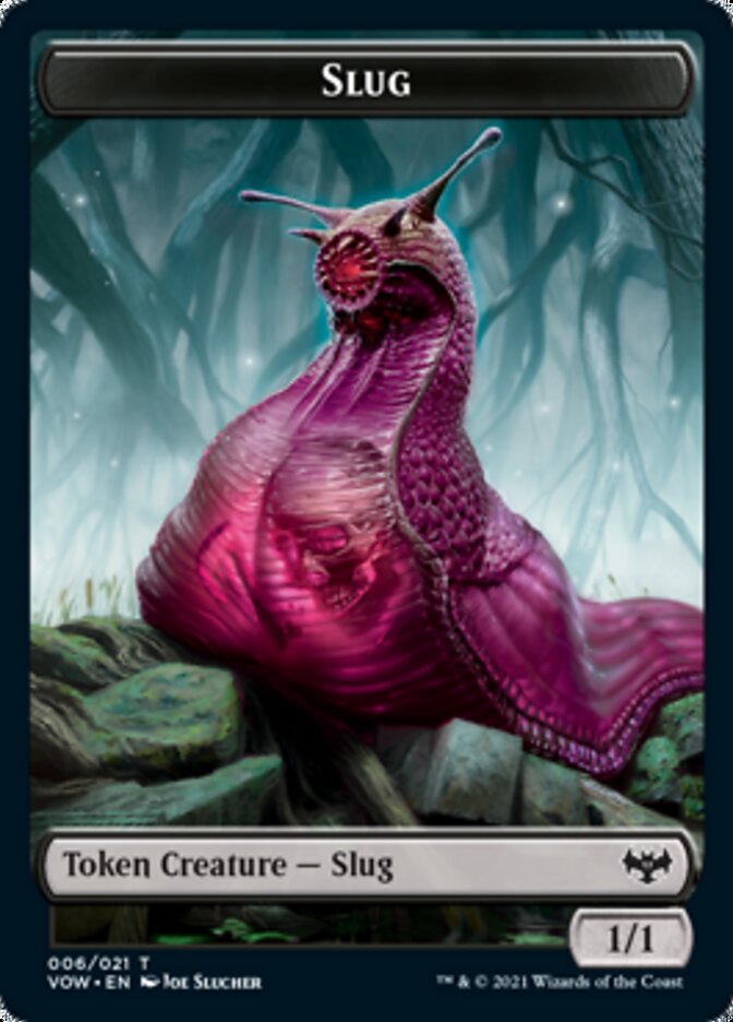 Blood // Slug Double-sided Token [Innistrad: Crimson Vow Tokens] | Gate City Games LLC