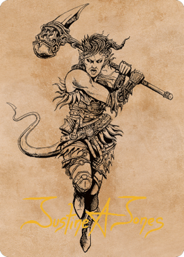 Karlach, Fury of Avernus Art Card (54) (Gold-Stamped Signature) [Commander Legends: Battle for Baldur's Gate Art Series] | Gate City Games LLC