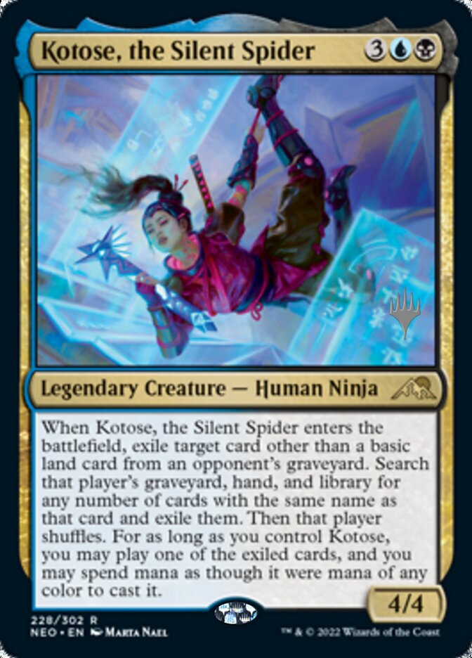 Kotose, the Silent Spider (Promo Pack) [Kamigawa: Neon Dynasty Promos] | Gate City Games LLC