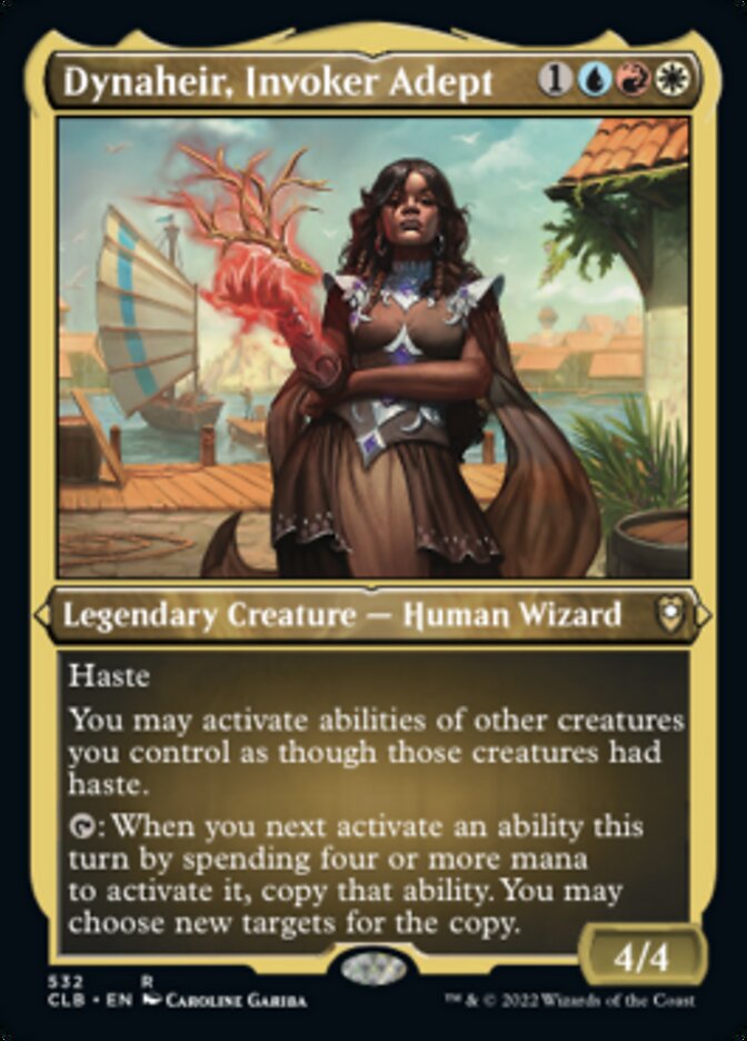 Dynaheir, Invoker Adept (Foil Etched) [Commander Legends: Battle for Baldur's Gate] | Gate City Games LLC