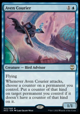 Aven Courier (Promo Pack) [Streets of New Capenna Commander Promos] | Gate City Games LLC