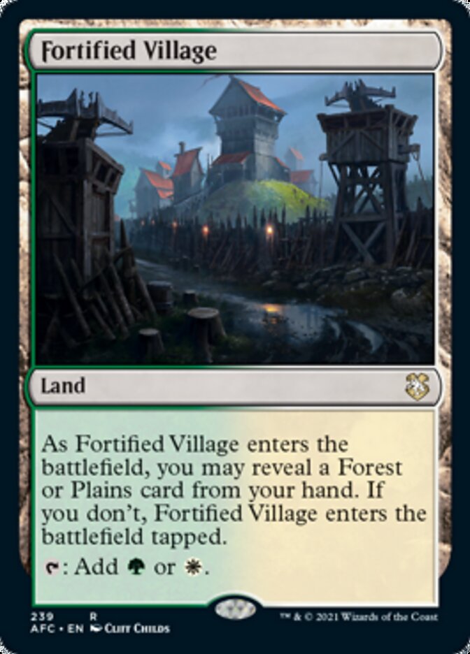 Fortified Village [Dungeons & Dragons: Adventures in the Forgotten Realms Commander] | Gate City Games LLC