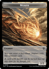 Saproling // Morph Double-Sided Token [Murders at Karlov Manor Commander Tokens] | Gate City Games LLC