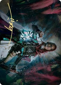 Tergrid, God of Fright Art Card (Gold-Stamped Signature) [Kaldheim: Art Series] | Gate City Games LLC