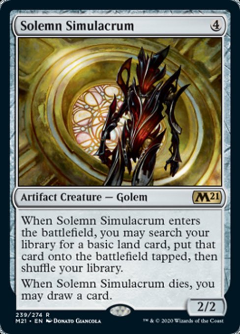 Solemn Simulacrum [Core Set 2021] | Gate City Games LLC