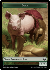 Boar // Merfolk (0005) Double-Sided Token [The Lost Caverns of Ixalan Commander Tokens] | Gate City Games LLC