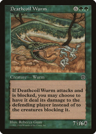 Deathcoil Wurm [Portal Second Age] | Gate City Games LLC