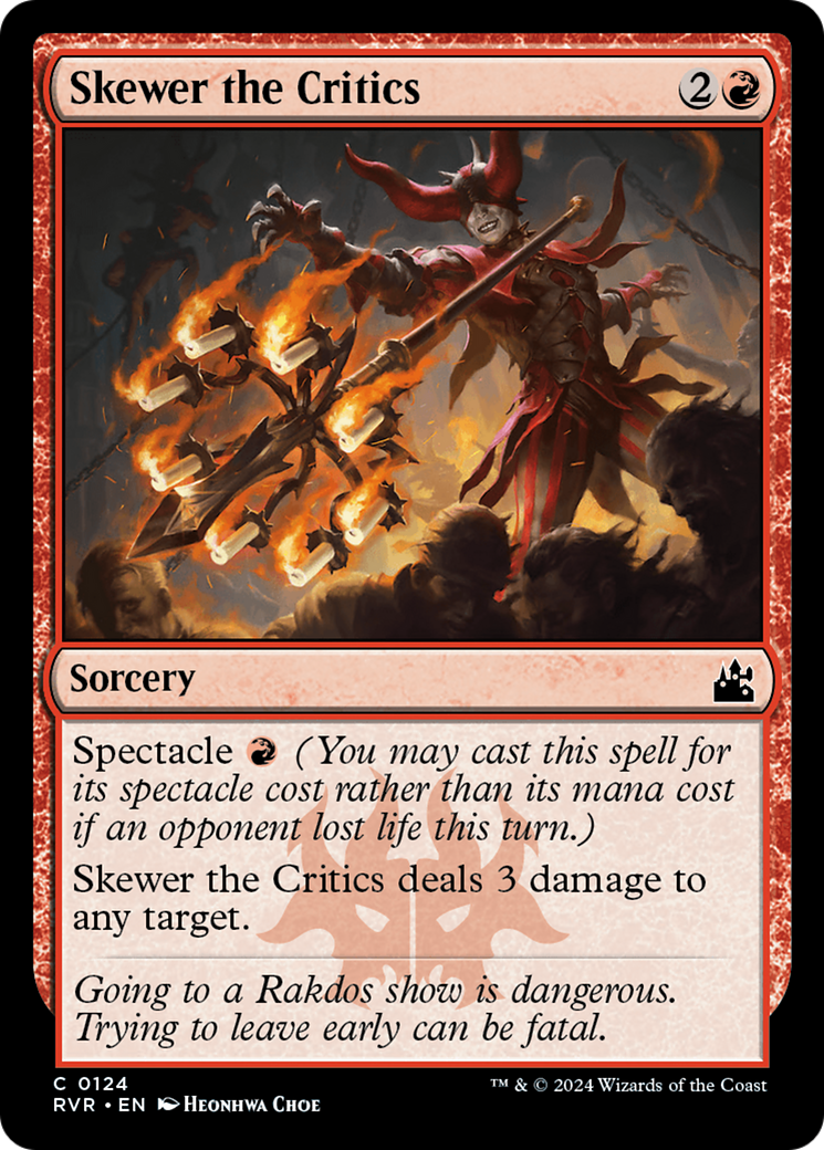 Skewer the Critics [Ravnica Remastered] | Gate City Games LLC