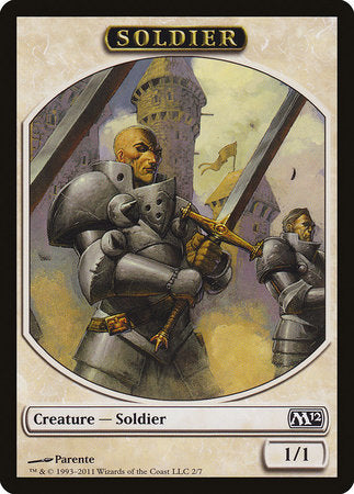 Soldier Token [Magic 2012 Tokens] | Gate City Games LLC