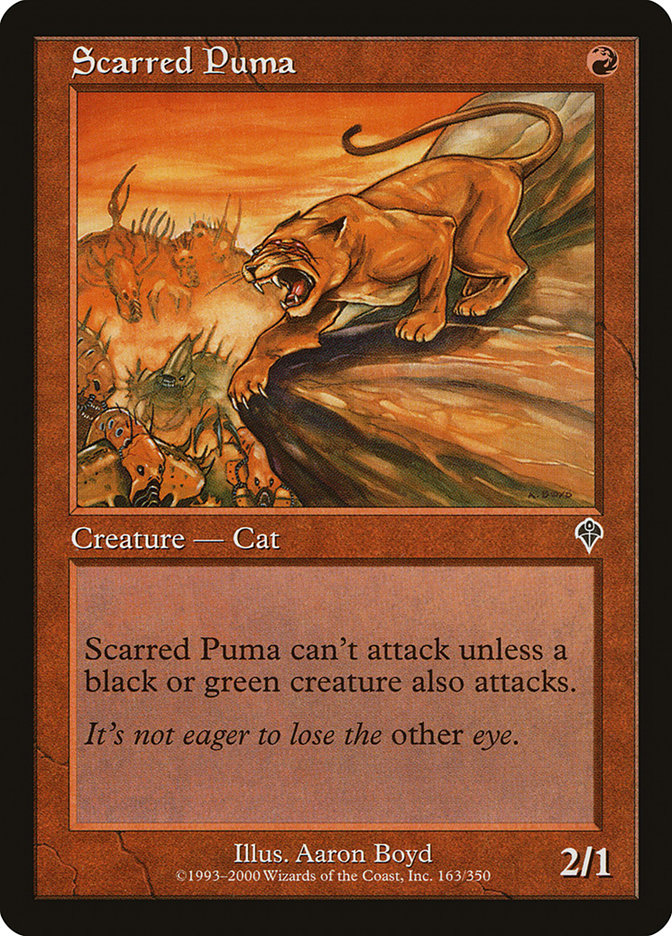 Scarred Puma [Invasion] | Gate City Games LLC