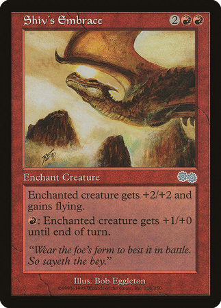 Shiv's Embrace [Urza's Saga] | Gate City Games LLC