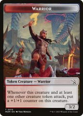 Warrior // Thopter Double-Sided Token [March of the Machine Tokens] | Gate City Games LLC