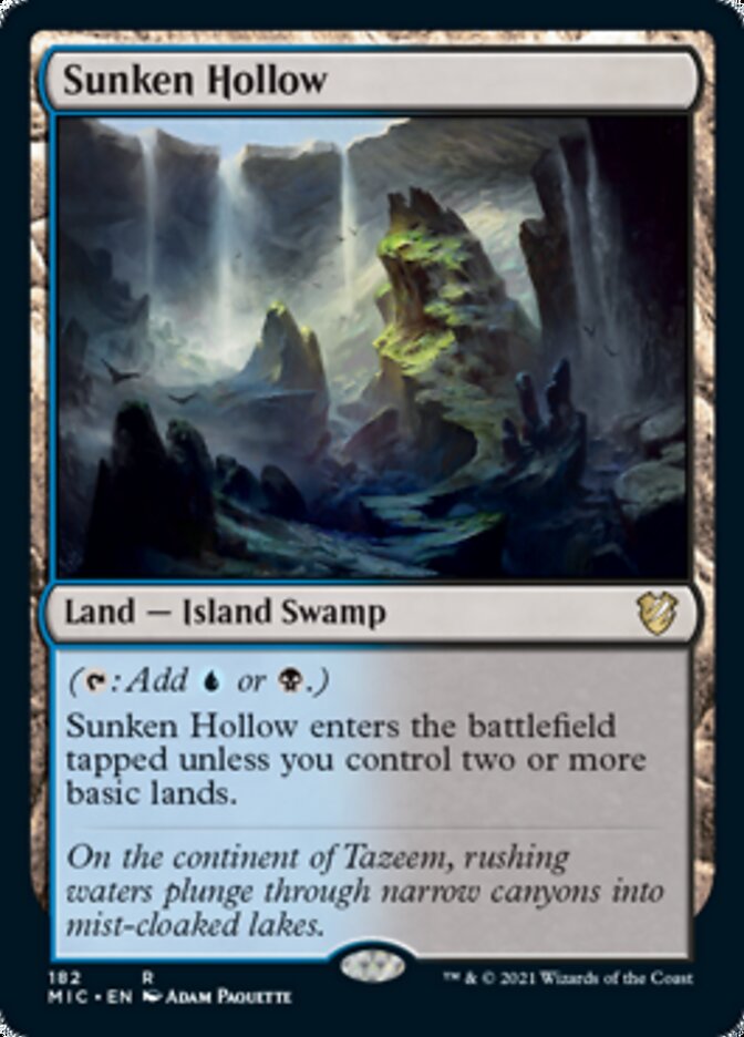 Sunken Hollow [Innistrad: Midnight Hunt Commander] | Gate City Games LLC