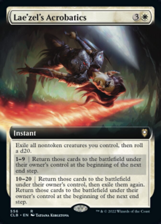 Lae'zel's Acrobatics (Extended Art) [Commander Legends: Battle for Baldur's Gate] | Gate City Games LLC