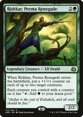 Rishkar, Peema Renegade [Aether Revolt] | Gate City Games LLC