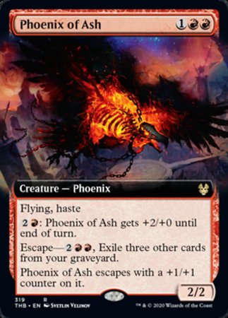 Phoenix of Ash (Extended Art) [Theros Beyond Death] | Gate City Games LLC