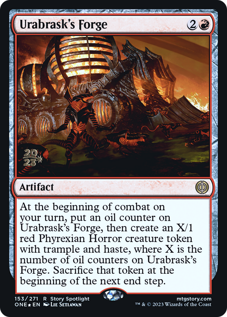 Urabrask's Forge [Phyrexia: All Will Be One Prerelease Promos] | Gate City Games LLC