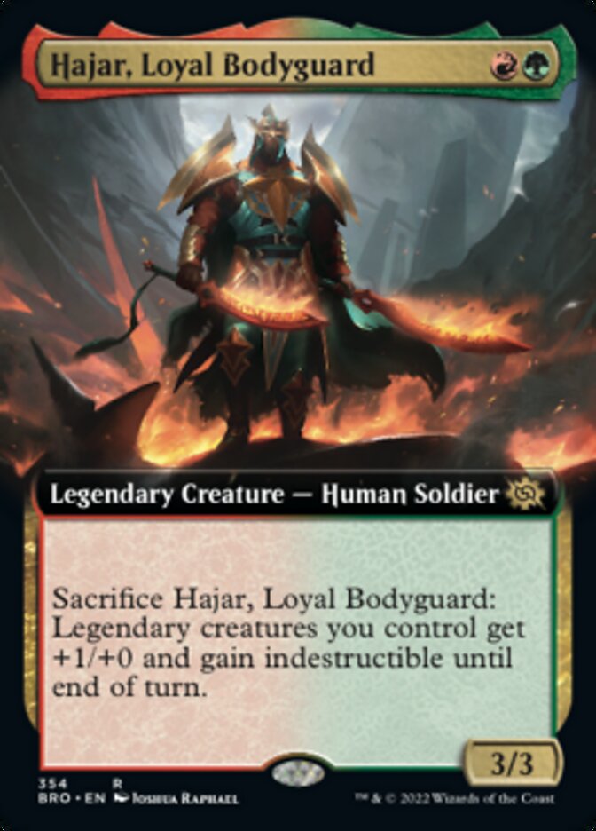 Hajar, Loyal Bodyguard (Extended Art) [The Brothers' War] | Gate City Games LLC