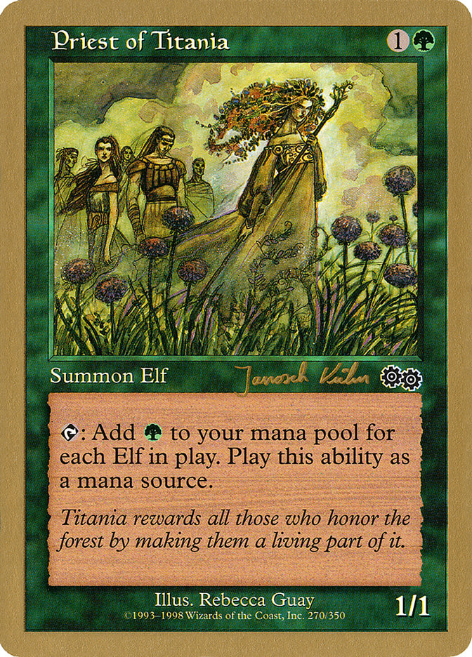 Priest of Titania (Janosch Kuhn) [World Championship Decks 2000] | Gate City Games LLC