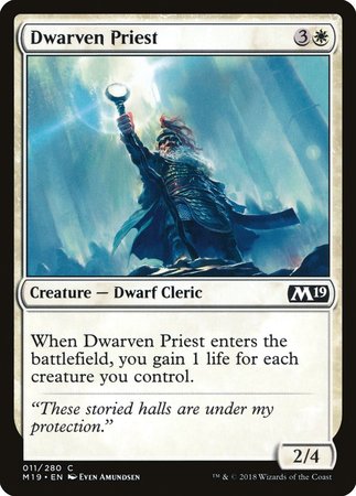 Dwarven Priest [Core Set 2019] | Gate City Games LLC