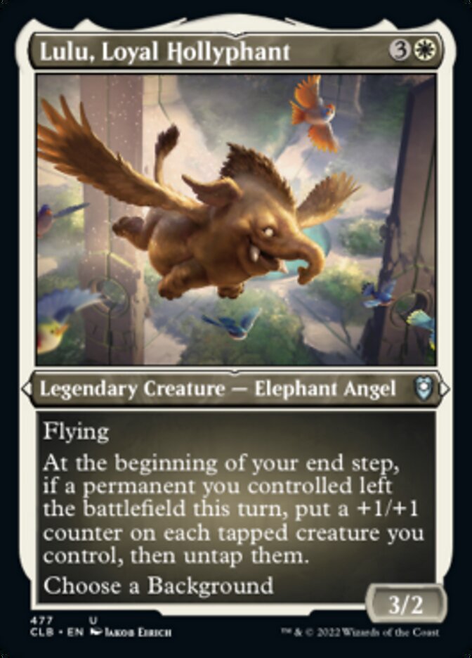 Lulu, Loyal Hollyphant (Foil Etched) [Commander Legends: Battle for Baldur's Gate] | Gate City Games LLC
